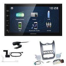 Kenwood DMX129DAB   Autoradio für Dacia Logan 2008-2011 grau