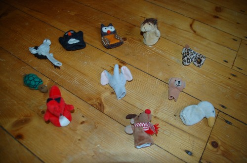 Fingerpuppe maulwurf eule - maulwurf,