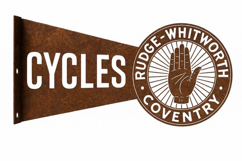 Rudge whitworth blechschild - rudge-whitworth,