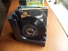 2 Vinyl-Platten-Ständer, Winkel Retro, Kunststoff, für über 80 Vinyl Singles