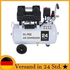 24 Liter Flüsterkompressor Druckluftkompressor Ölfrei 10 Bar für Sprühen 69 dB