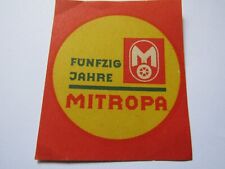 Mitropa  , Streichholzetiketten , DDR, Großpackung , Luxuxkoffer
