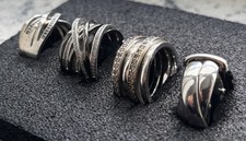 4 silber Jette Joop Ringe