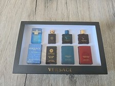 VERSACE Parfüm Mens MINI Fragrance Geschenk Set4 X 5ML Miniatur Flaschen. 