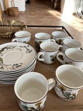 ? Vintage Villeroy & Boch „Botanica“ – 8 Tassen mit Untertassen
