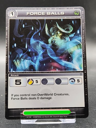 Chaotic card force balls - chaotic,