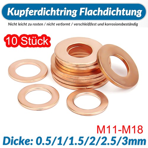 Stück kupferdichtring din - 10,