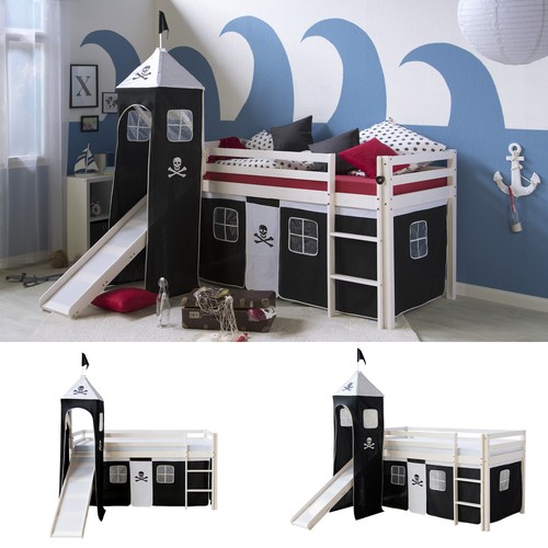 Hochbett 90x200 kinderbett mit - hochbett,