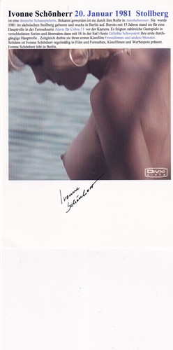 Autogramm ivonne schönherr - autogramm,