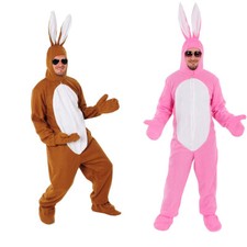 Hase Kostüm Hasenkostüm Karneval Fasching  Festival Ostern rosa braun grau
