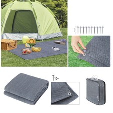 EUGAD 280g/m² Vorzelt teppich campingteppich Bodenplane Zeltteppich Grau Heringe