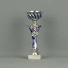 Pokal silber blau - /, /