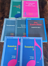 Klaviernoten Notenbücher Konvolut Mozart, Bach, Strauss, Beethoven von 1993