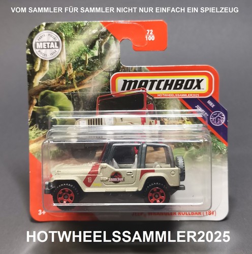 Matchbox jurassic park jeep - matchbox, "jeep