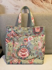Tasche Damentasche Oilily Shopper Grün tolles Muster gepflegt Groß Henkel 
