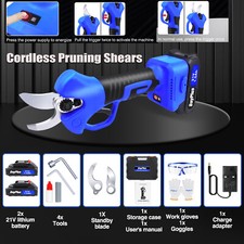 30mm Akku Astschere Astschneider Strauchschere Gartenschere Rebschere 2 Akku