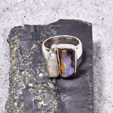 Boulder Opal Ring, 925er