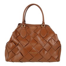 Guess Damen Tasche Braun Leder Handtasche Ledertasche Extra groß