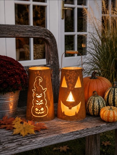 Halloween kürbis köpfe - kürbis,