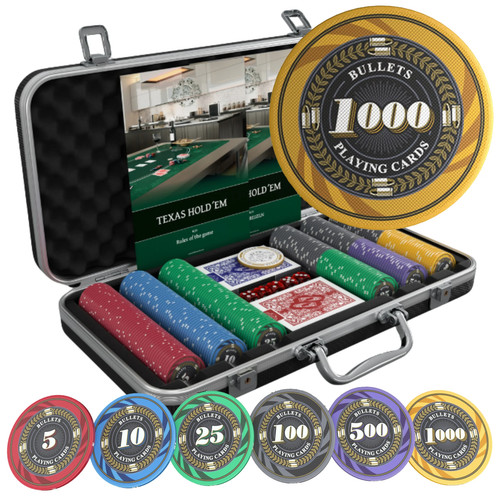 Pokerkoffer mit 300 keramik - mit,