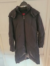 Daunenmantel Wintermantel Damen Kapuze abnehmbar Gr. 42 schwarz Olsen