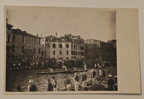 Venedig regatta gondeln - ak,