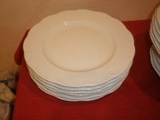 Rosenthal Monbijou weiss  6 Speiseteller unbenutzt aus Lagerbestand
