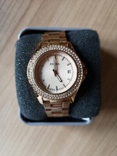Fossil Uhr rosegold und Strass