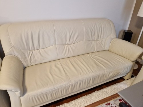Sofa set leder gebraucht - sofa,