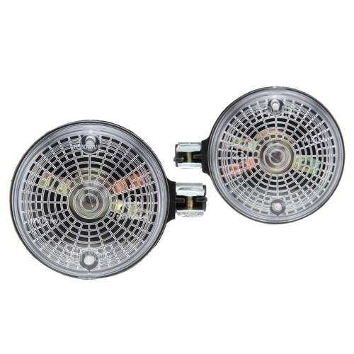 Blinker set hinten rund weiß - blinker,