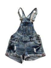 Jeanslatzhose kurz Damen Gr