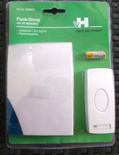 Funkgong 100 m Tür-Gong mit 32 Melodien ,LED Signal,Batteriebetrieb