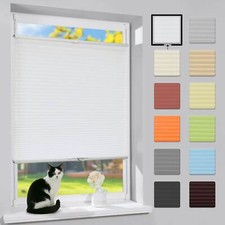 Plissee ohne Bohren Klemmfix Faltrollo Jalousie Sichtschutz und Sonnenschutz