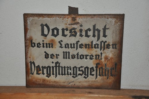 Altes blechschild 30er - altes, 20/30er