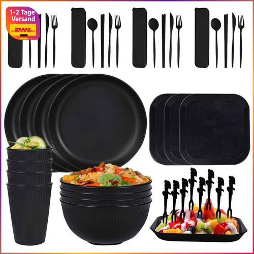 Camping teller geschirr set - teller, 4