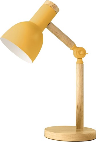 Einstellbare holz tischlampe - holz,