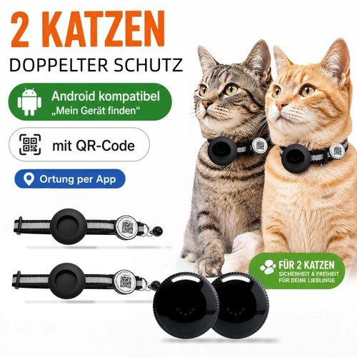 Katze tracker mit qr code - tracker,