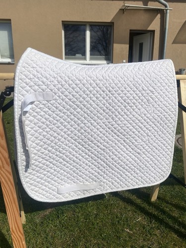 Weiße dressurschabracke mit - weiße,