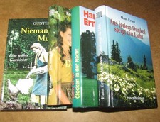 4 Heimatromane, gebunden, 2x Hans Ernst, Rosemarie Fortmaier, Gunter Haug  bk012