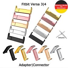 Fitbit Versa 3 4 Edelstahl Adapter Connector für Universell Uhrenarmband 2 Stück
