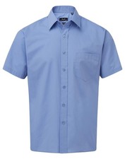 Herren Uni Kurz Arm Hemd