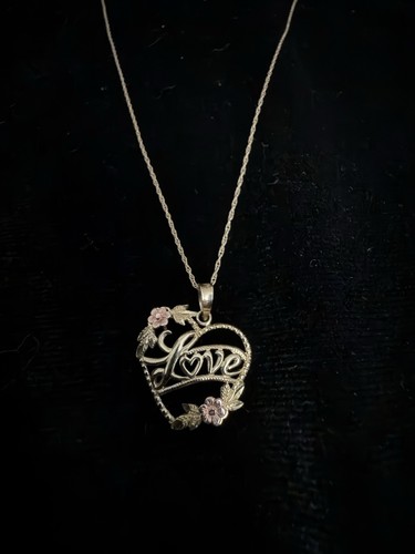 10kt gold love kette 18 - 10kt,