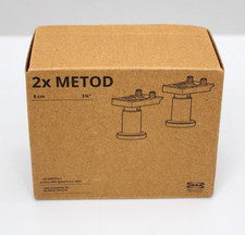 2 Stück IKEA Metod Küchenschrank Beine 8 cm (7,5-9,5 cm) - Neu