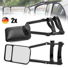 2 Tlg Caravanspiegel Wohnwagenspiegel Aufsetzspiegel Universal für Pkw und Bus