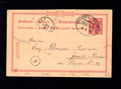 Bahnpost 1892 chemnitz - 1892,