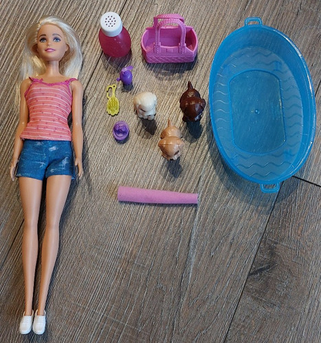 Barbie hundebad mit welpen - mit,