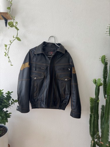 Lederjacke bestickt - lederjacke,