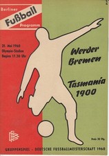 21.05.60 Tasmania Berlin - Werder Bremen Spiel um Deutsche Meisterschaft