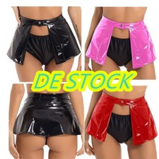 DE~Damen Wetlook Lackleder