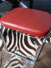 Mauser Stahlrohr Hocker, Bauhaus, Marcel Breuer, Vintage